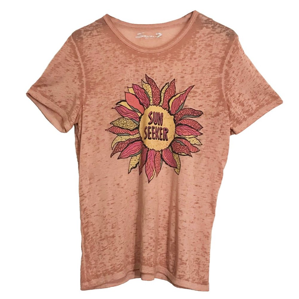 Seven7 Vintage "Sun Seeker" Burnout T-Shirt NWOT